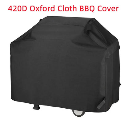 420D Oxford Fabric BBQ Cover with PVC Coating, 7 Sizes