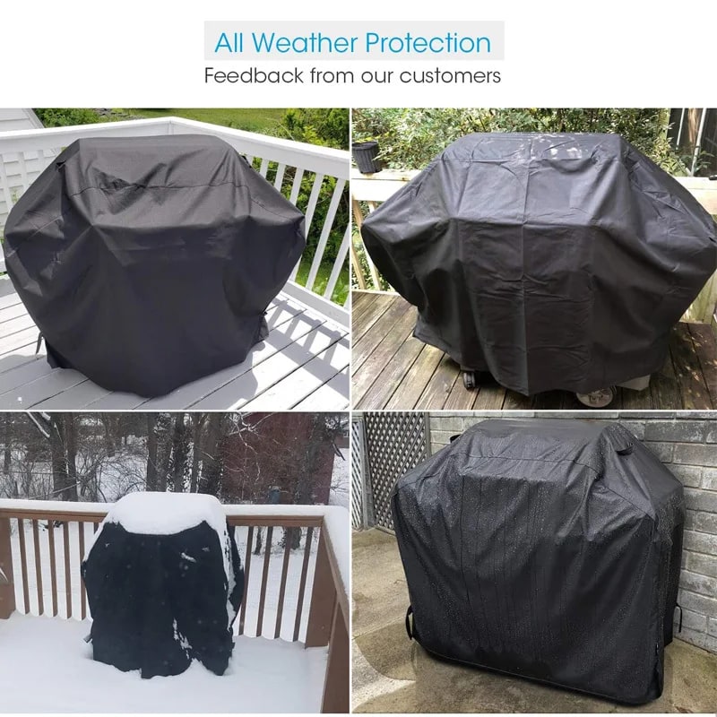 420D Oxford Fabric BBQ Cover with PVC Coating, 7 Sizes