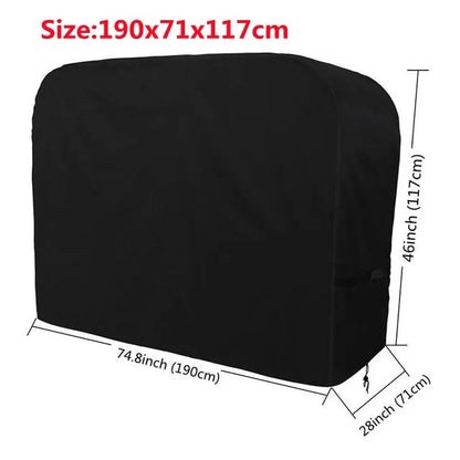 420D Oxford Fabric BBQ Cover with PVC Coating, 7 Sizes - 190X71X117CM