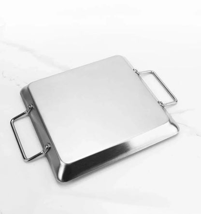 Stainless Steel Beer Can Chicken BBQ Holder and Roasting Tray Set