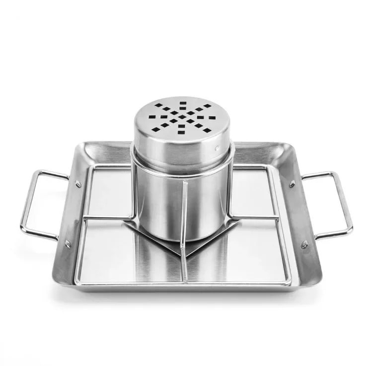 Stainless Steel Beer Can Chicken BBQ Holder and Roasting Tray Set