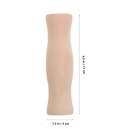 Wooden BBQ Utensil Handles, 4-Piece Set, 11cm, 8mm Hole