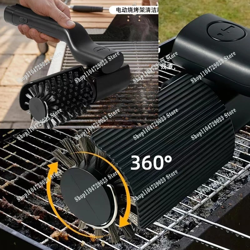 Electric BBQ Cleaning Brush with 360° Rotating Head, Type-C Power, BBQ-JS01