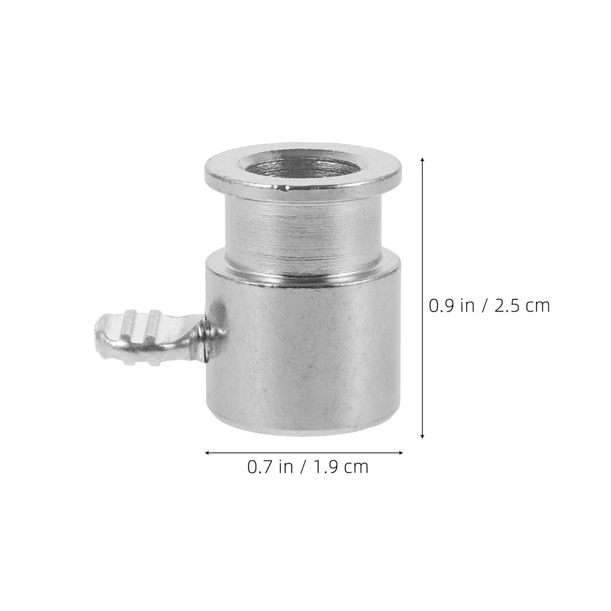 2-Piece Rotisserie Grill Fork Bolt Sleeves, Chrome-Plated Iron, Silver