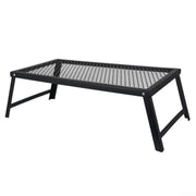 Folding Camping BBQ Grill Cooking Rack, Portable Metal Barbecue Stand 55 x 30 x 16cm