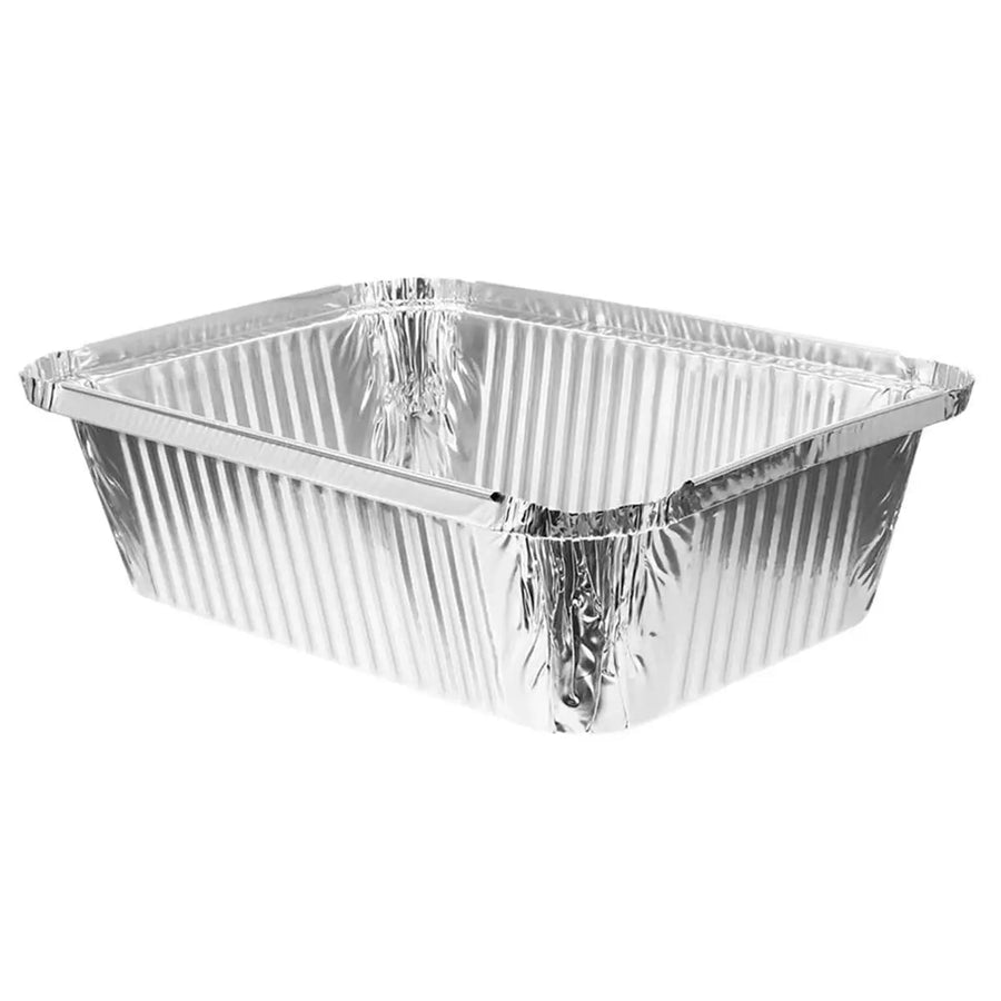 bbqdeals Disposable Aluminium Foil Food Containers, 50 Pack for Oven