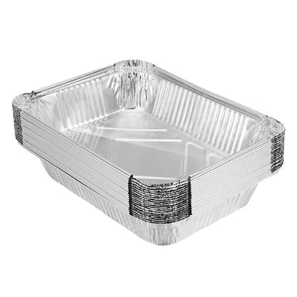 bbqdeals Disposable Aluminium Foil Food Containers, 50 Pack for Oven