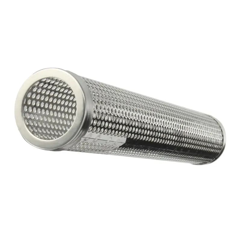 Stainless Steel BBQ Smoking Tube, 30.5cm Pellet Smoke Generator for Hot or Cold Smoking
