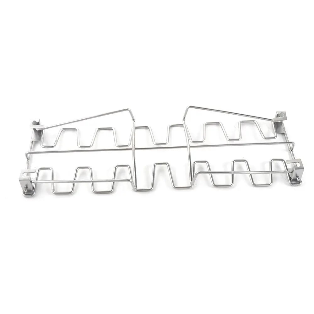 Metal BBQ Chicken Wing and Leg Rack with Optional Drip Pan
