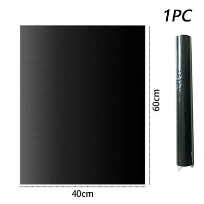 Black Glass Fibre BBQ Grill Mat, Non-Stick Reusable Cooking Sheet, 33 x 40cm to 40 x 60cm