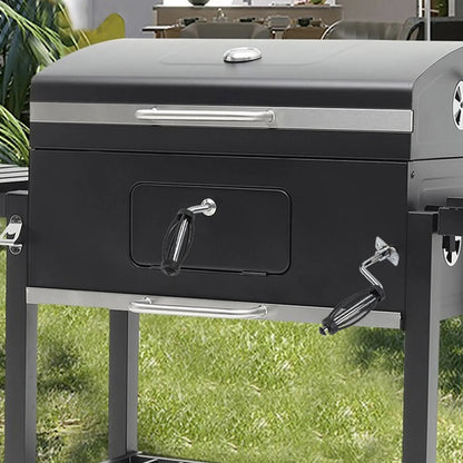 Long BBQ Handle with 12mm Thread for Smokers and Pits