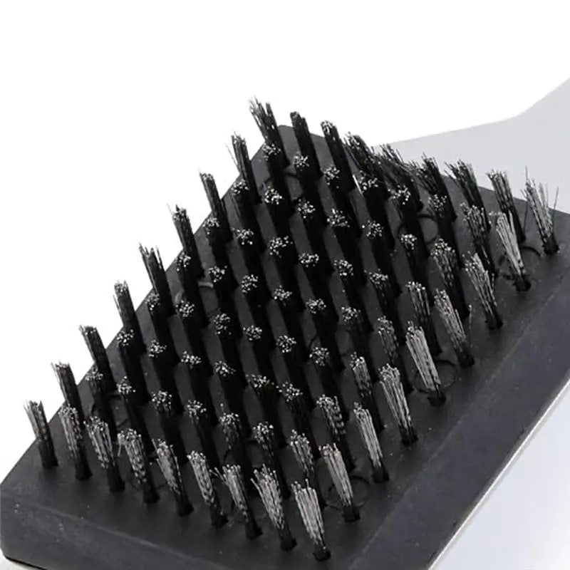 BBQ Grill Brush Set, 2-Piece Stainless Steel, 35/42cm, Silver