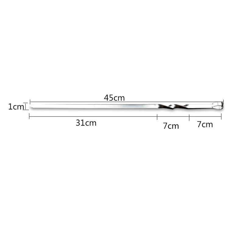 Metal Barbecue Skewers for Meat and Vegetables, 30cm or 35cm