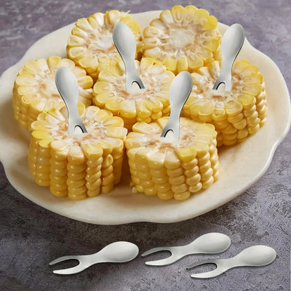 Stainless Steel Corn on the Cob Holders for BBQ Serving