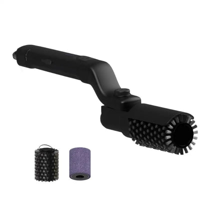 Electric BBQ Grill Brush with Adjustable Head and Steel Wire Brush