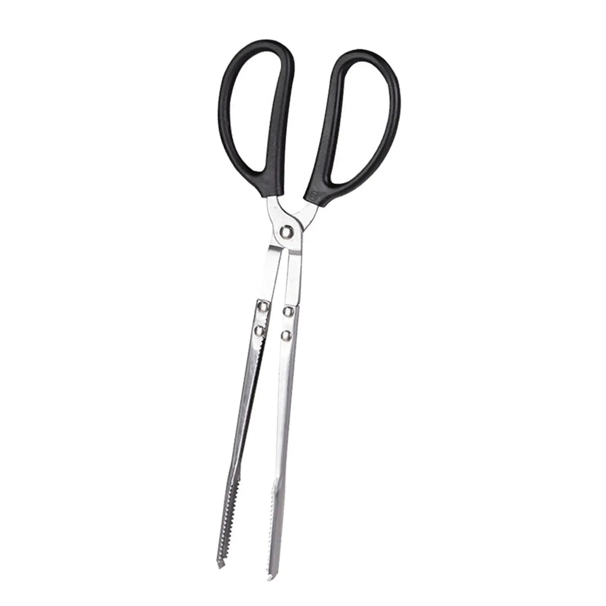 Charcoal BBQ Tongs, Metal Heat-Resistant Pick-Up Tool, 36cm or 41cm