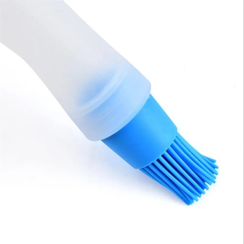YXMOULD BBQ Basting Brush with Oil Bottle, PEVA Plastic, 17.5cm, Red Blue Green or Orange