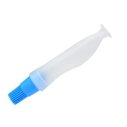YXMOULD BBQ Basting Brush with Oil Bottle, PEVA Plastic, 17.5cm, Red Blue Green or Orange - Blue