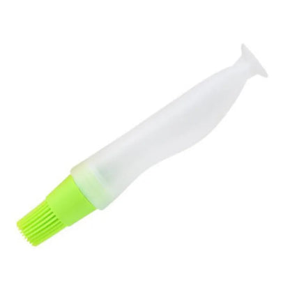 YXMOULD BBQ Basting Brush with Oil Bottle, PEVA Plastic, 17.5cm, Red Blue Green or Orange - green