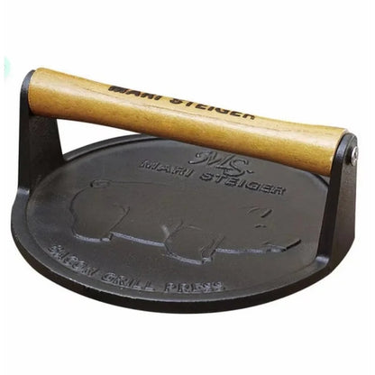 Heavy-Duty Iron BBQ Grill Press for Bacon, Meat and Griddle Cooking