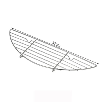 304 Stainless Steel Griddle Rack Baking Tray, Silver, 26cm or 37cm - L