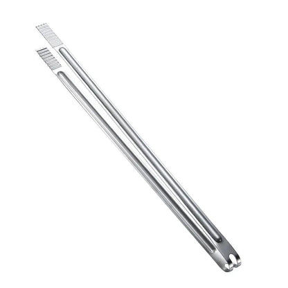 Stainless Steel BBQ Tongs, 20.5-45.5cm, Ridged Grip, 8-18 Inch Sizes