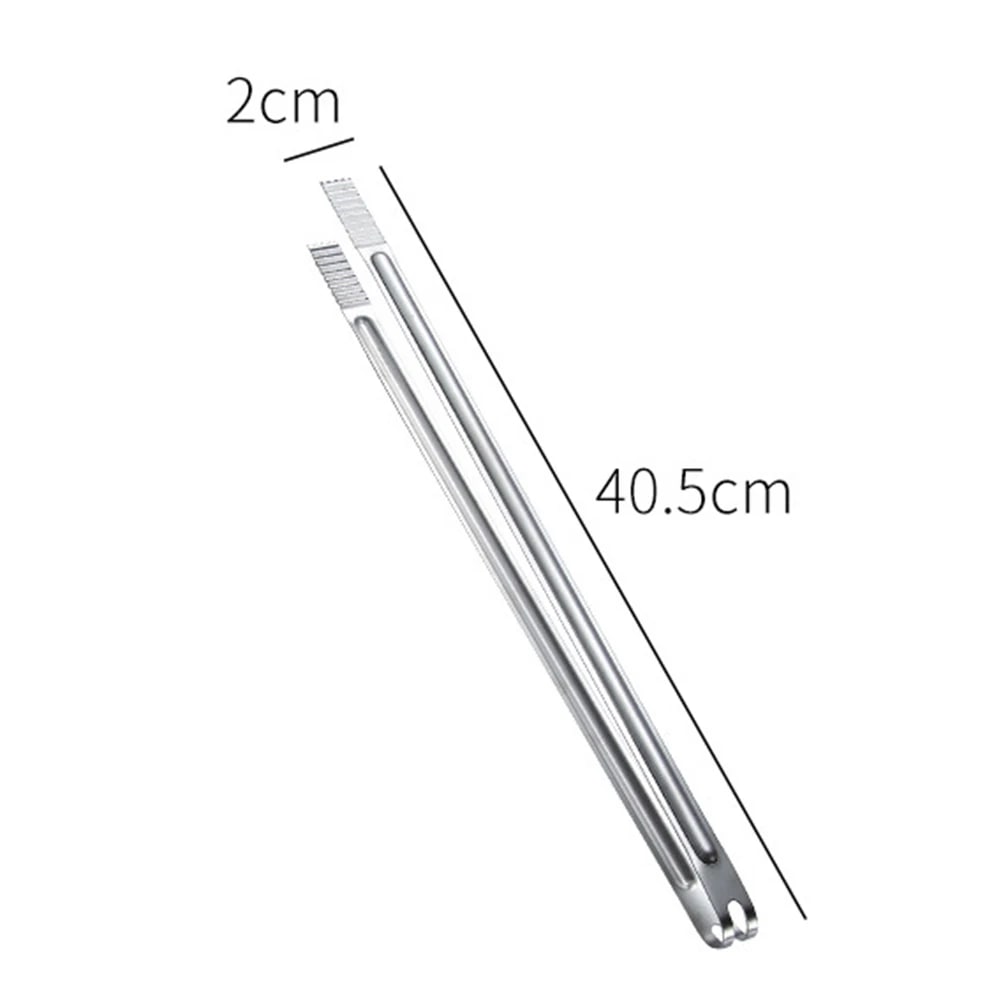 Stainless Steel BBQ Tongs, 20.5-45.5cm, Ridged Grip, 8-18 Inch Sizes - 16inch