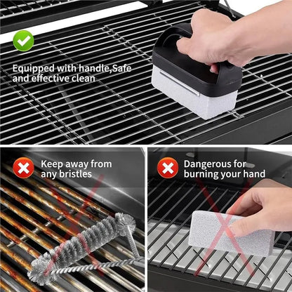 Griddle Cleaning Kit with Scraper, Grill Brush and Cleaning Blocks
