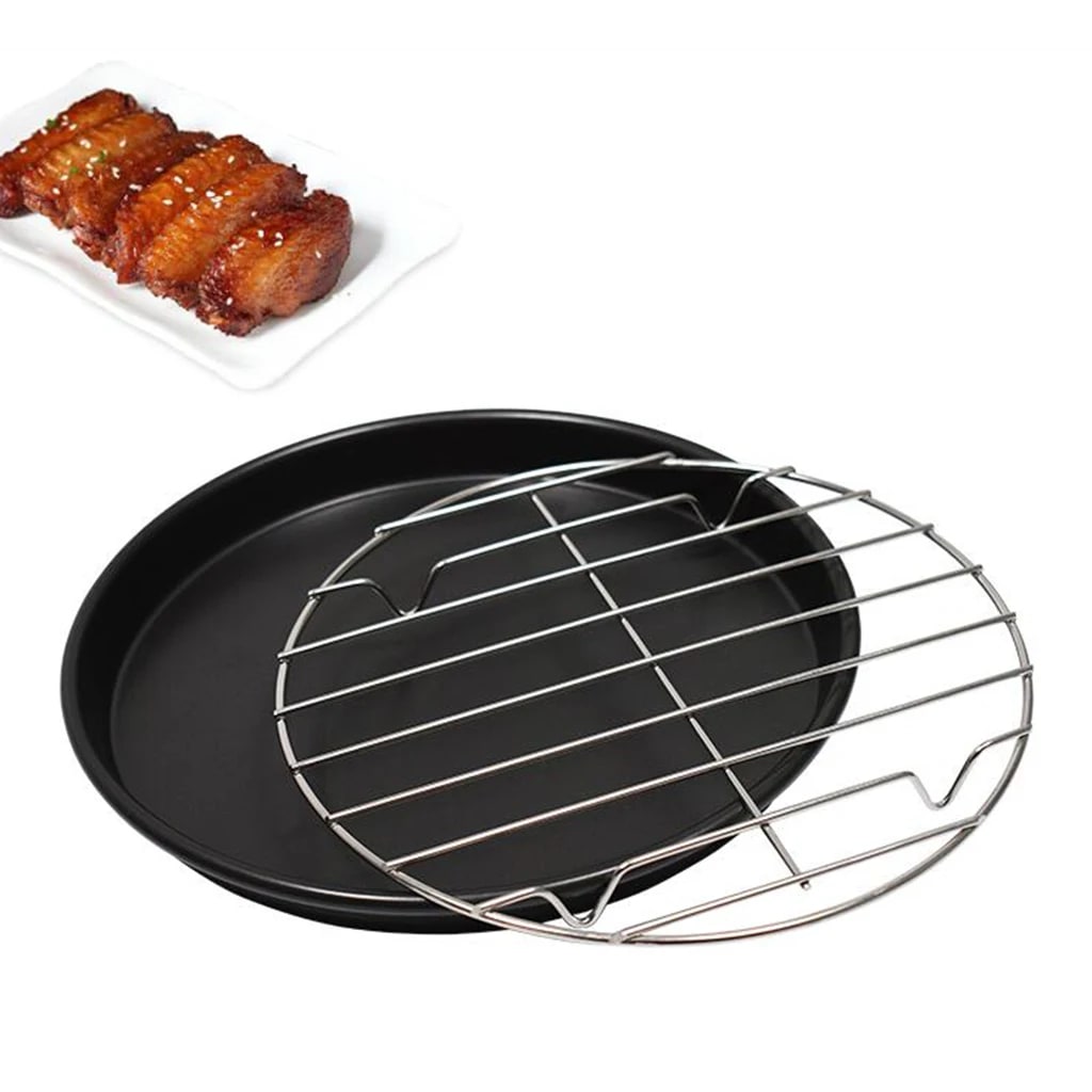 Round Metal BBQ Cooking Grate, Heat-Resistant Grill Grid, 20-28cm