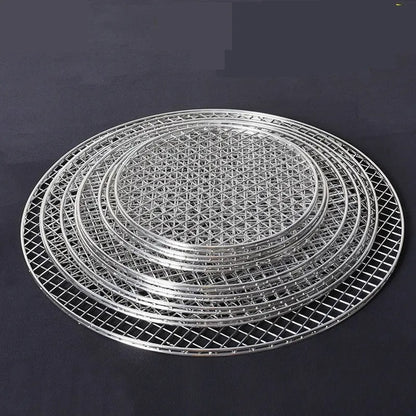 Round Stainless Steel 304 BBQ Grill Grate, Double 4mm Frame, 10 Sizes