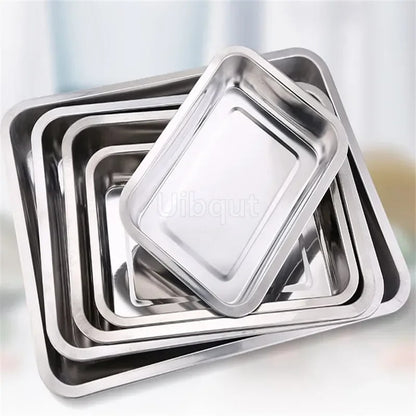 Stainless Steel BBQ Grill Mesh Rack, Multiple Sizes and Tray Options