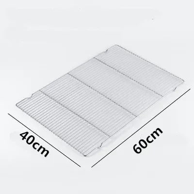 Stainless Steel BBQ Grill Mesh Rack, Multiple Sizes and Tray Options - Dark Khaki