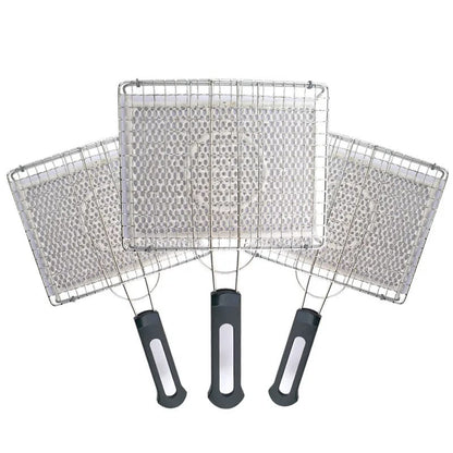 Ceramic BBQ Grill Mesh, Chromium-Plated Iron Cooking Basket, Multiple Sizes