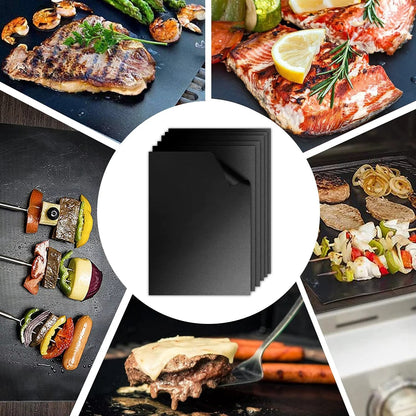 Reusable Non-Stick BBQ Grill Mat, Rubber, 33 x 40cm or 40 x 50cm