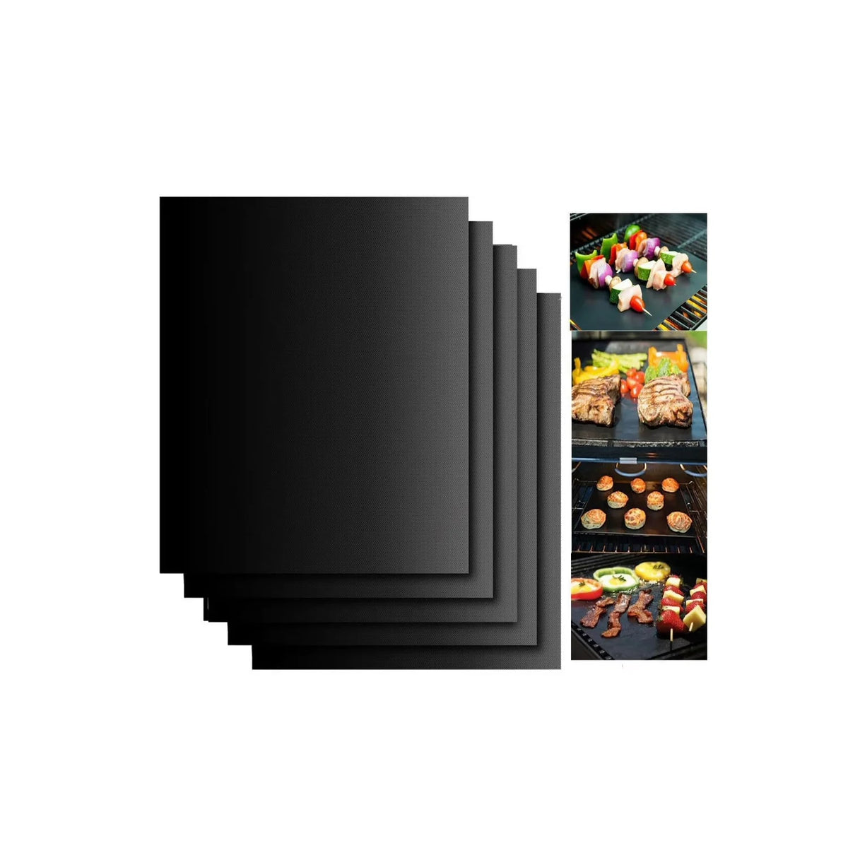 Reusable Non-Stick BBQ Grill Mat, Rubber, 33 x 40cm or 40 x 50cm