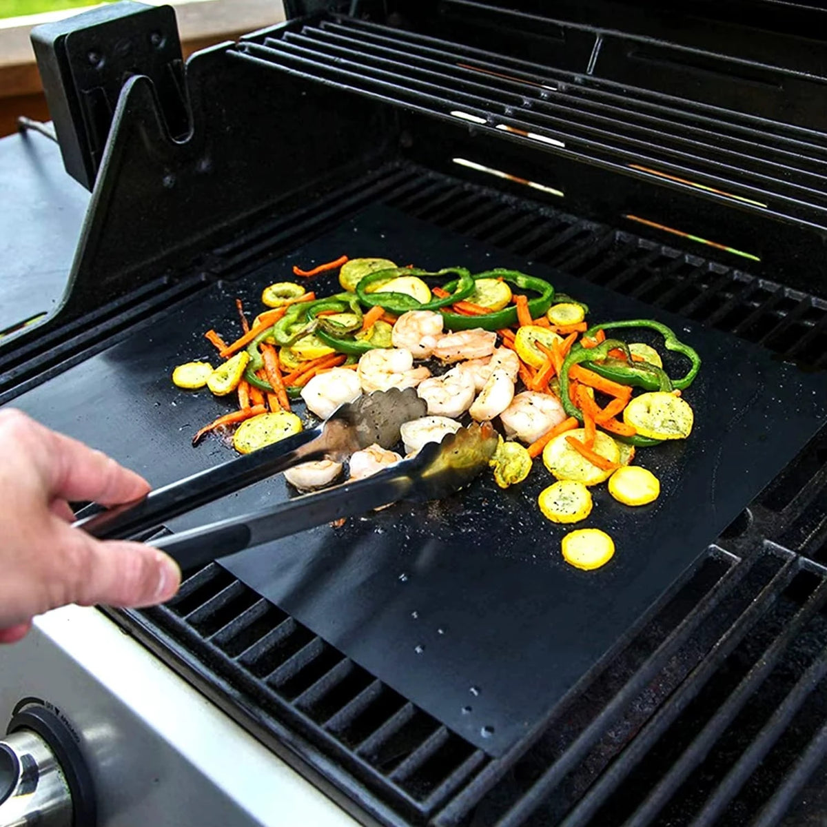 Reusable Non-Stick BBQ Grill Mat, Rubber, 33 x 40cm or 40 x 50cm