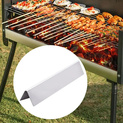 BBQ Grill Heat Plate Replacement, Stainless Steel, 370 x 103 x 42mm, MagiDeal