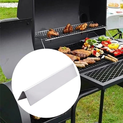 BBQ Grill Heat Plate Replacement, Stainless Steel, 370 x 103 x 42mm, MagiDeal