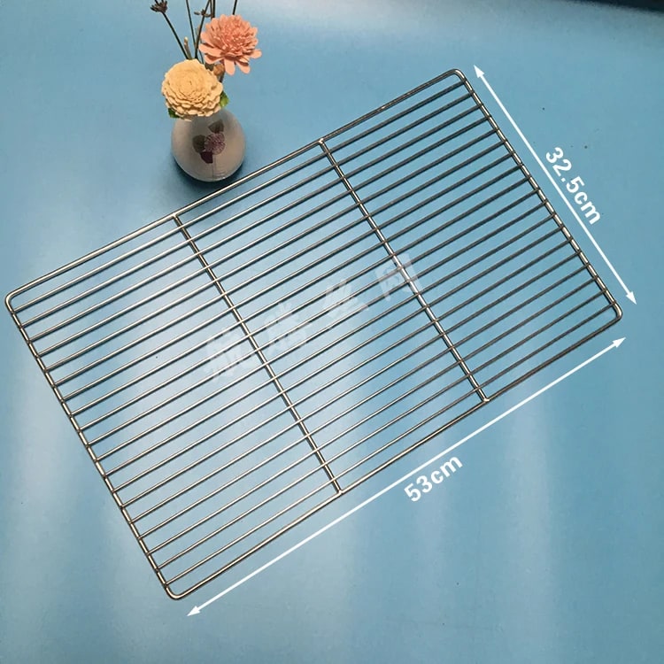 Stainless Steel BBQ Cooking Grate, Rectangle, 8mm Gap, Multiple Sizes - 53X32.5CM