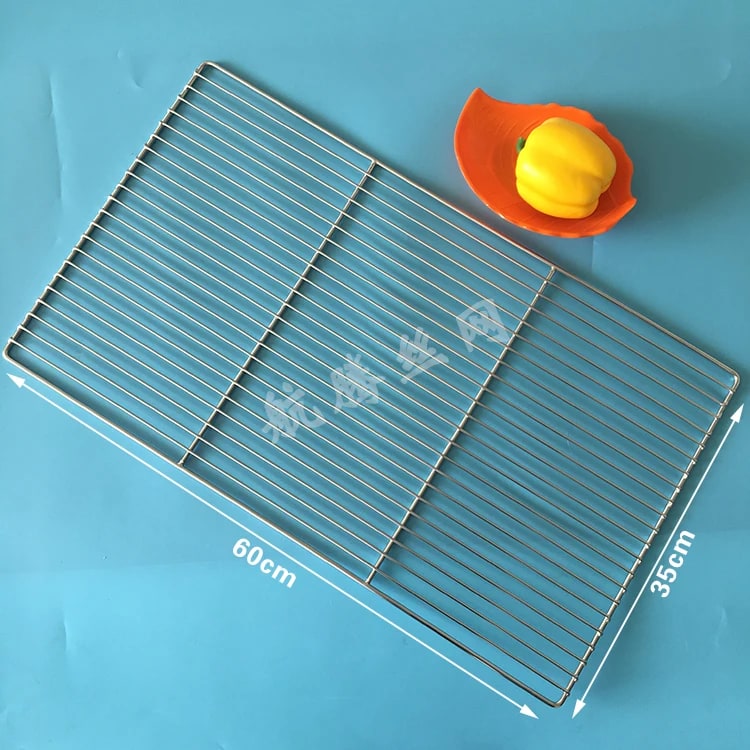 Stainless Steel BBQ Cooking Grate, Rectangle, 8mm Gap, Multiple Sizes - 60X35CM