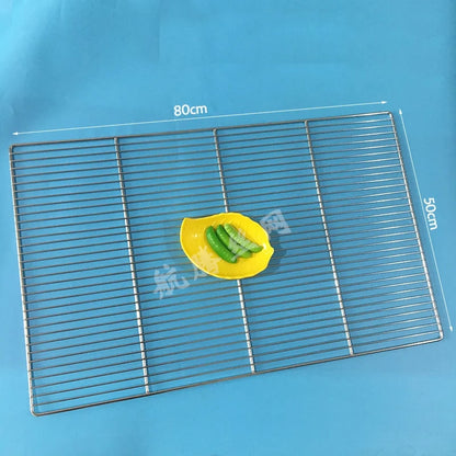 Stainless Steel BBQ Cooking Grate, Rectangle, 8mm Gap, Multiple Sizes - 80X50CM