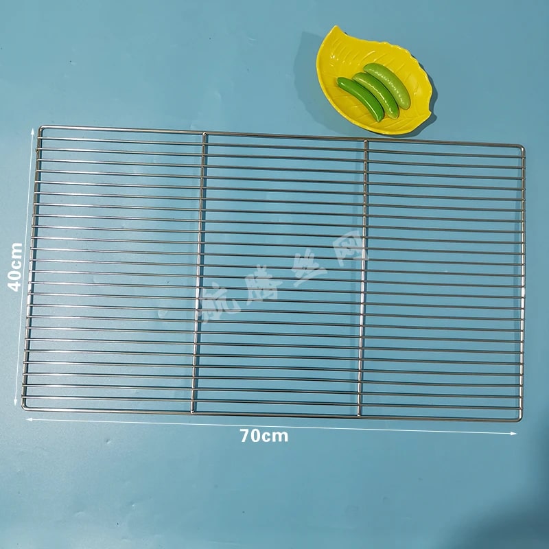Stainless Steel BBQ Cooking Grate, Rectangle, 8mm Gap, Multiple Sizes - 70X40CM