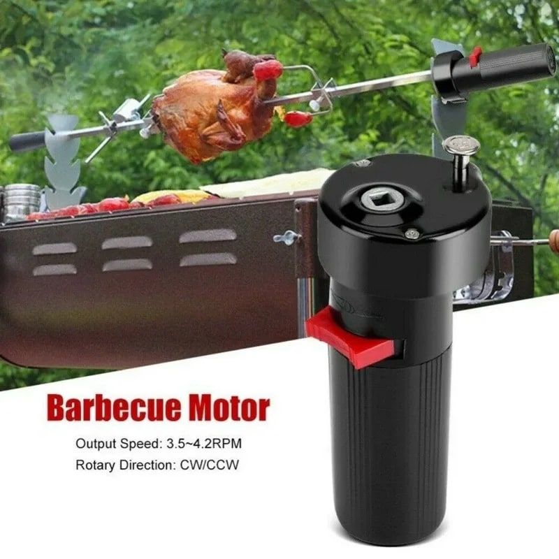 BBQ Rotisserie Skewer Tool, Motor or Rotary Fork Options, 2kg Load