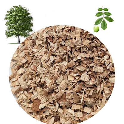 500g BBQ Smoking Wood Chips, 0.6-0.8cm, Applewood, Oak, Cherrywood or Hickory - Hickory
