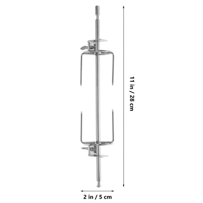 Rotating Roast Chicken Fork for BBQs and Ovens, 28cm Silver