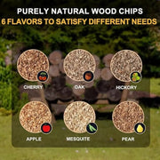 BBQ Smoking Wood Chips 125g or 250g, 10 Wood Flavours for Smokers and Cocktail Smoking