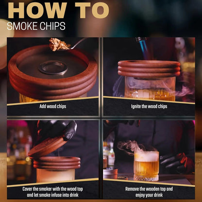 BBQ Smoking Wood Chips 125g or 250g, 10 Wood Flavours for Smokers and Cocktail Smoking