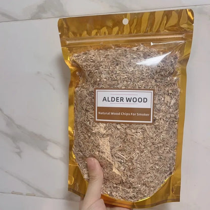 BBQ Smoking Wood Chips 125g or 250g, 10 Wood Flavours for Smokers and Cocktail Smoking - 250g alder