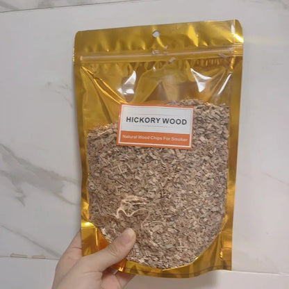 BBQ Smoking Wood Chips 125g or 250g, 10 Wood Flavours for Smokers and Cocktail Smoking - 250g hickory