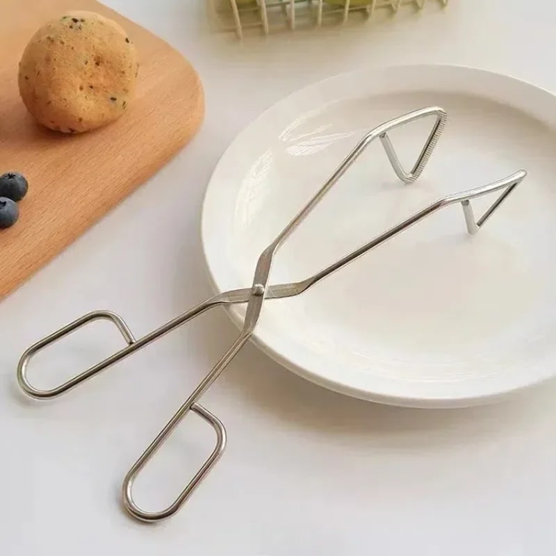 Stainless Steel BBQ Tongs with Hollow Oil-Control Design, 24cm or 30cm